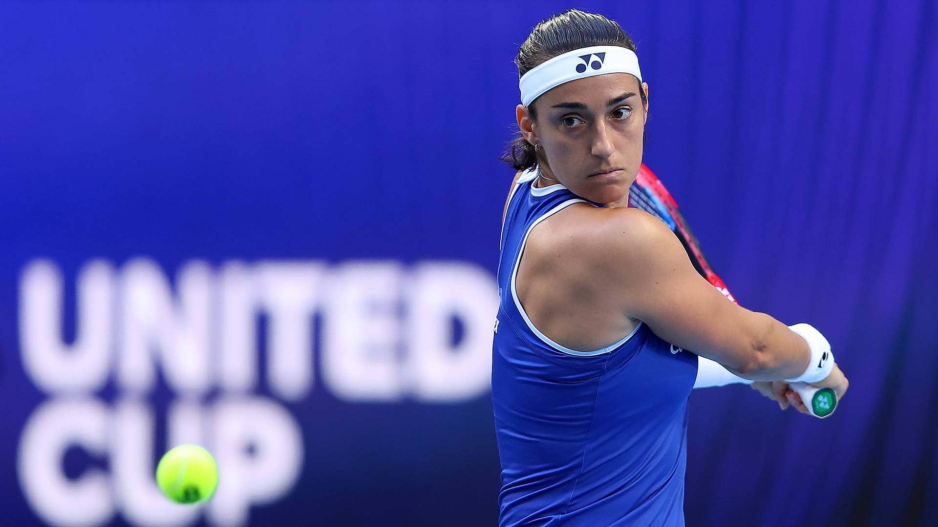 Caroline Garcia delivers an impressive performance on United Cup debut on Friday in Perth.