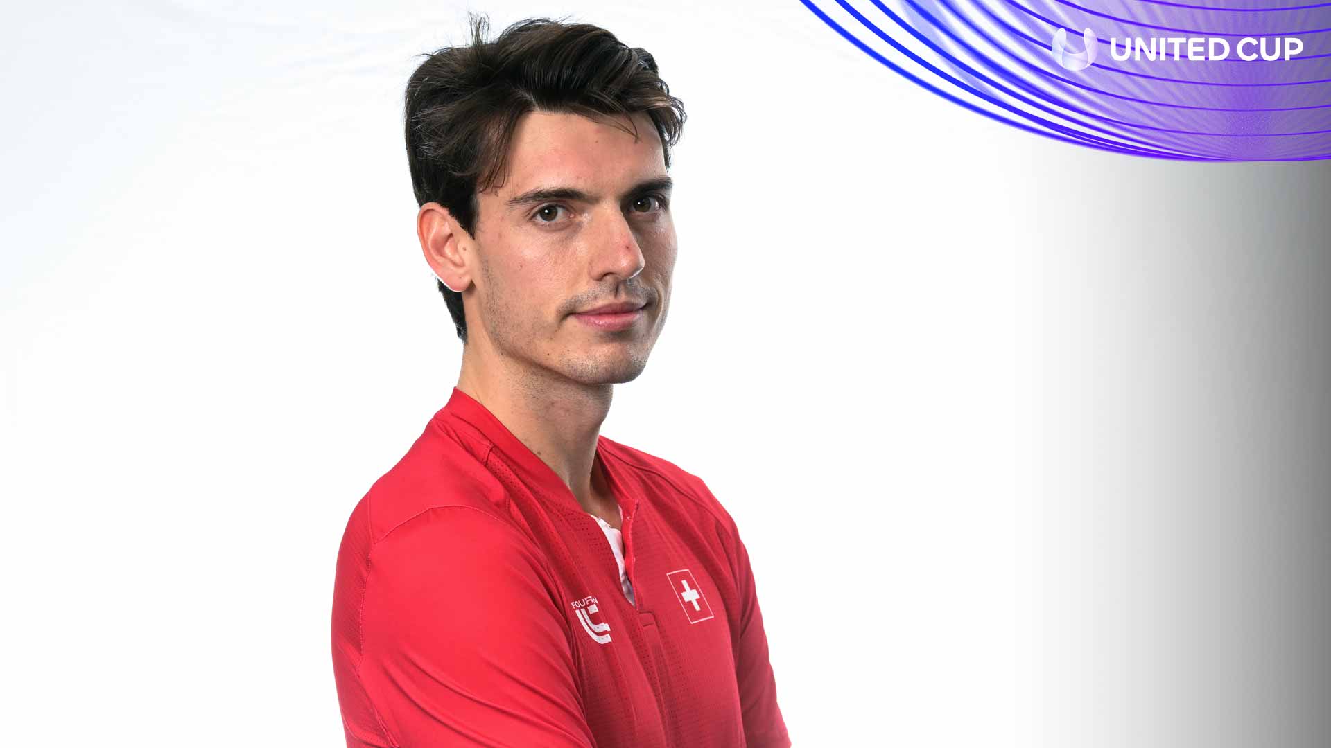 Marc-Andrea Huesler is the No. 2 men's singles player for Switzerland at the United Cup.