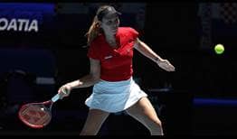 Donna Vekic clinches a comfortable opening win for Team Croatia in the Perth City Final on Wednesday.