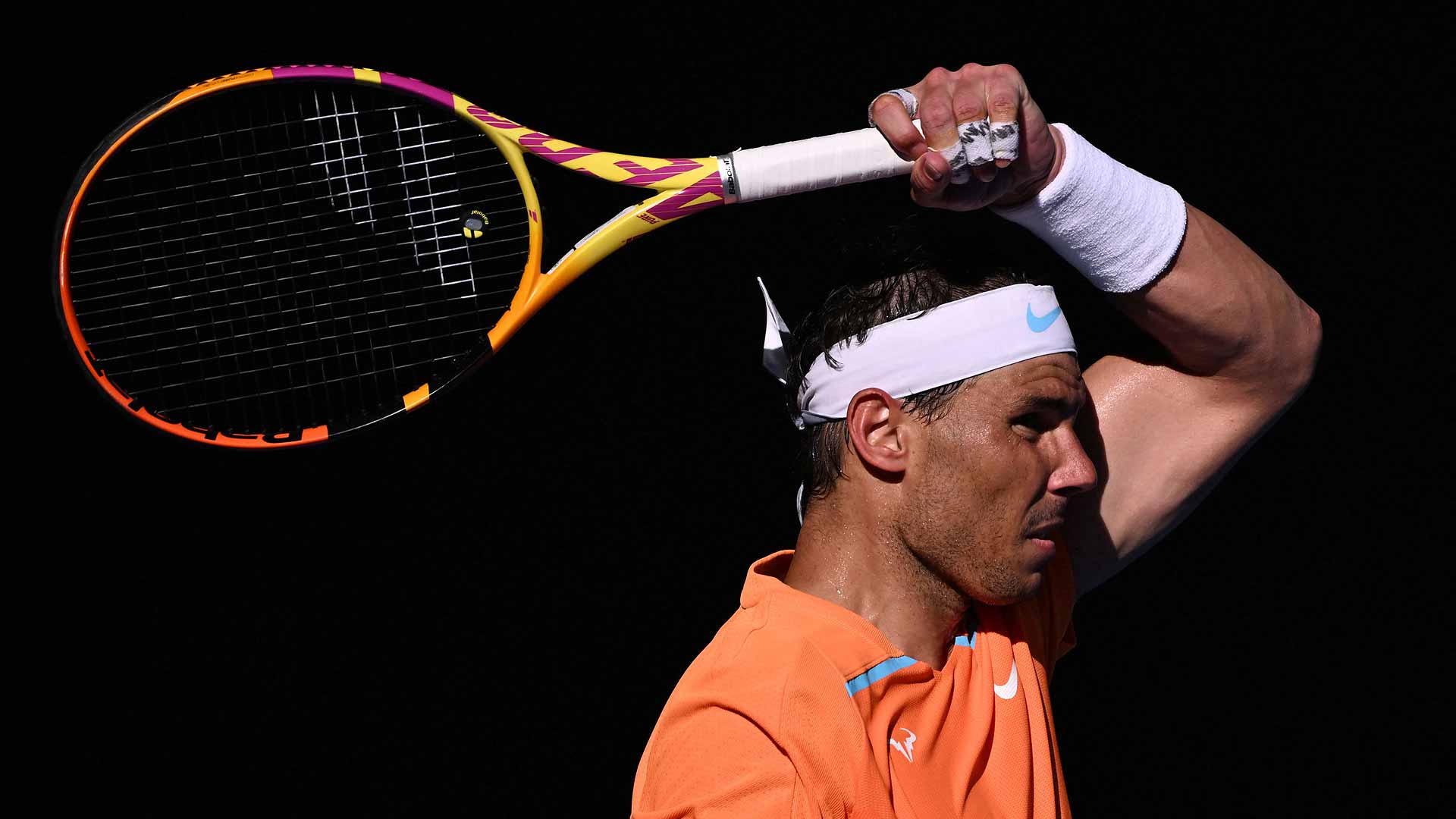 Rafael Nadal battles past Jack Draper on Monday in four sets to reach the second round of the Australian Open.