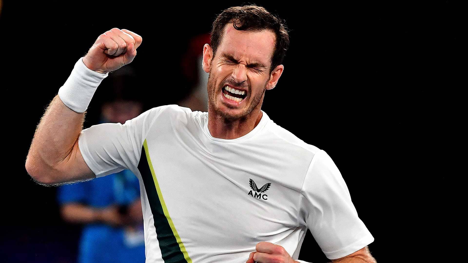 Andy Murray celebra la victoria ante Matteo Berrettini el martes en Melbourne.