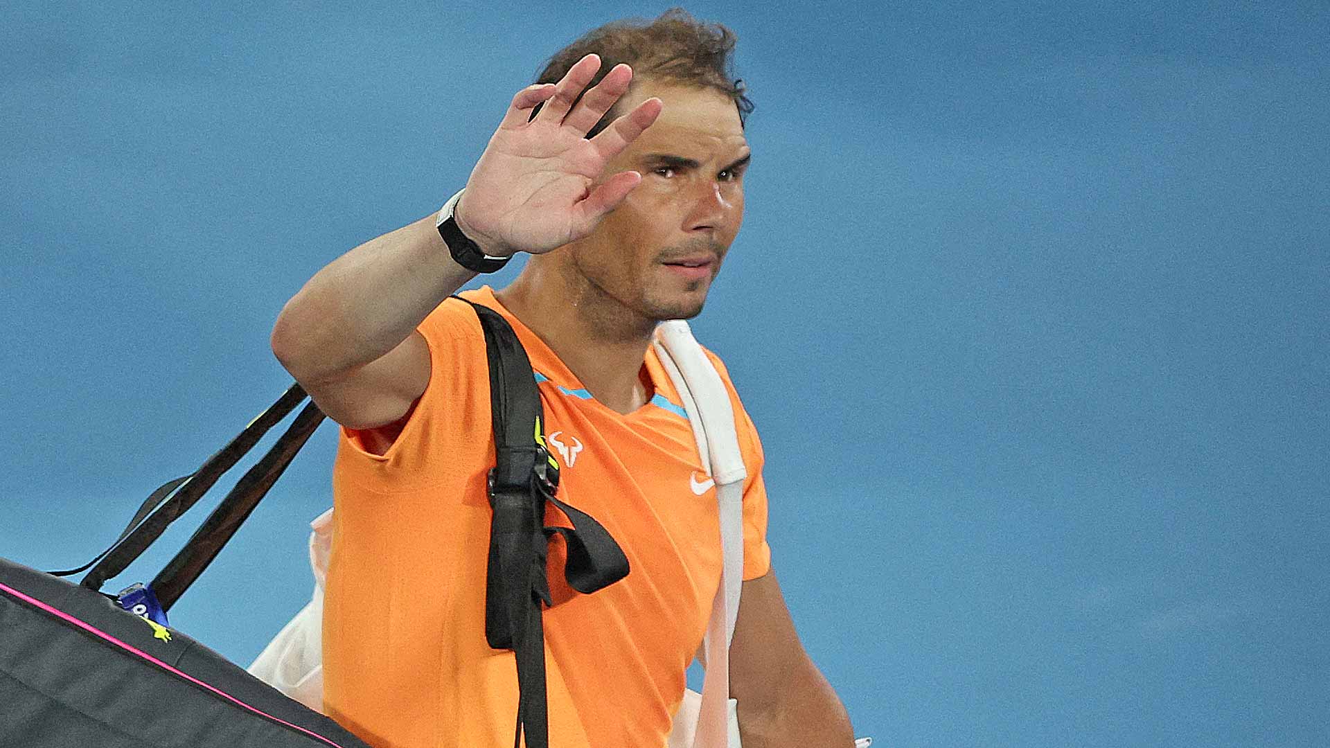 Rafael Nadal departs Rod Laver Arena Wednesday after losing to Mackenzie McDonald in the second round of the Australian Open.
