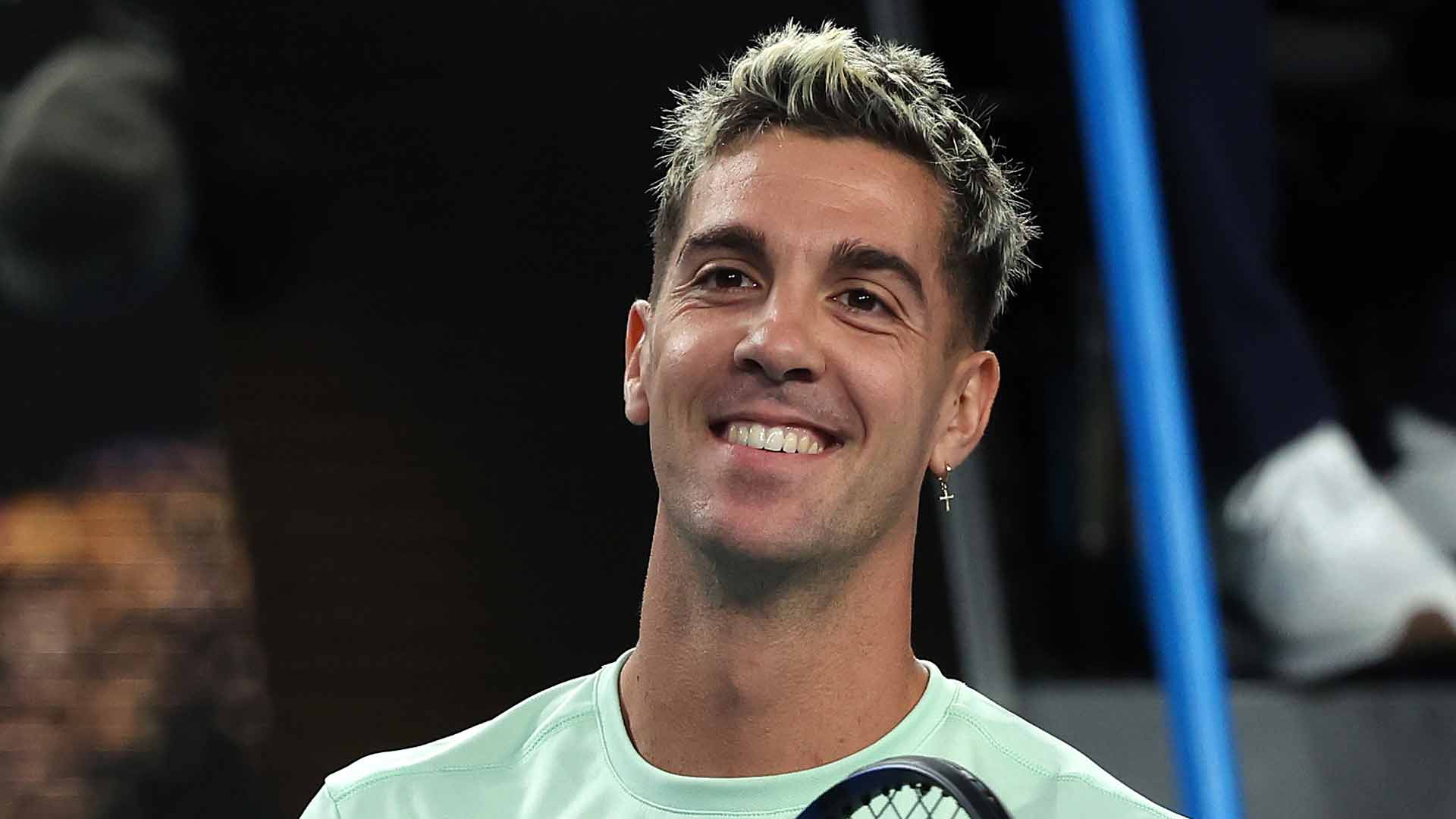 Thanasi Kokkinakis is into the second round at the 2023 Australian Open.