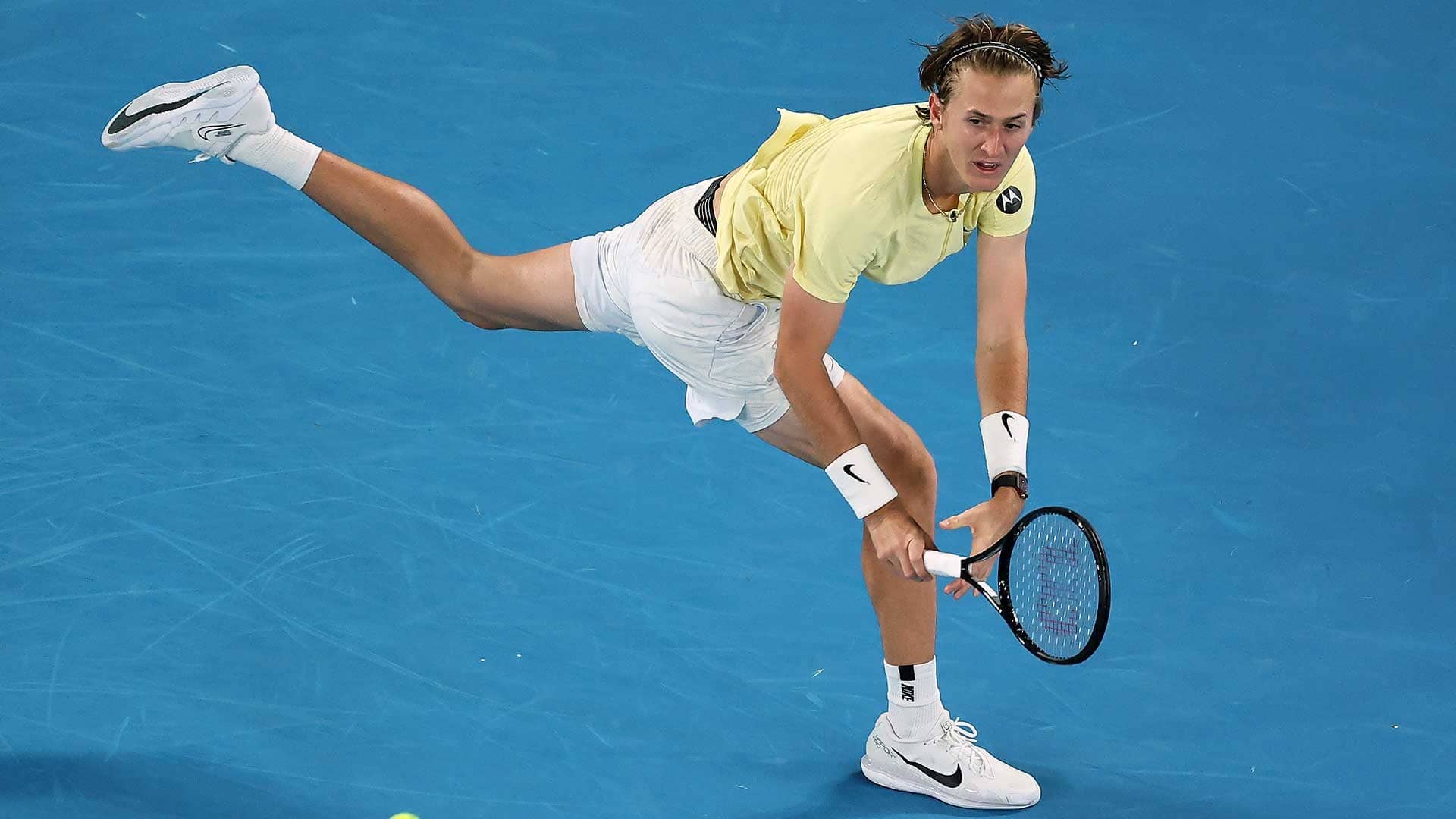 Sebastian Korda in action at the 2023 Australian Open.
