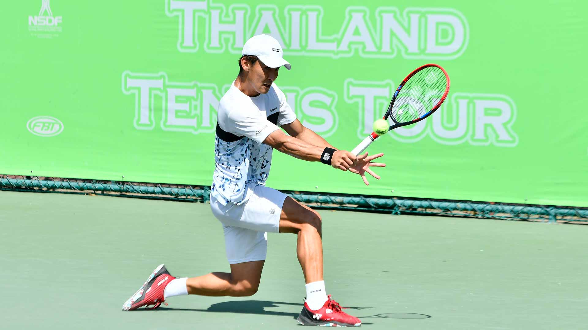 <a href='https://www.atptour.com/en/players/sho-shimabukuro/sy67/overview'>Sho Shimabukuro</a> in action at the <a href='https://www.atptour.com/en/scores/archive/nonthaburi-3/2801/2023/results'>Bangkok Open 3</a>.