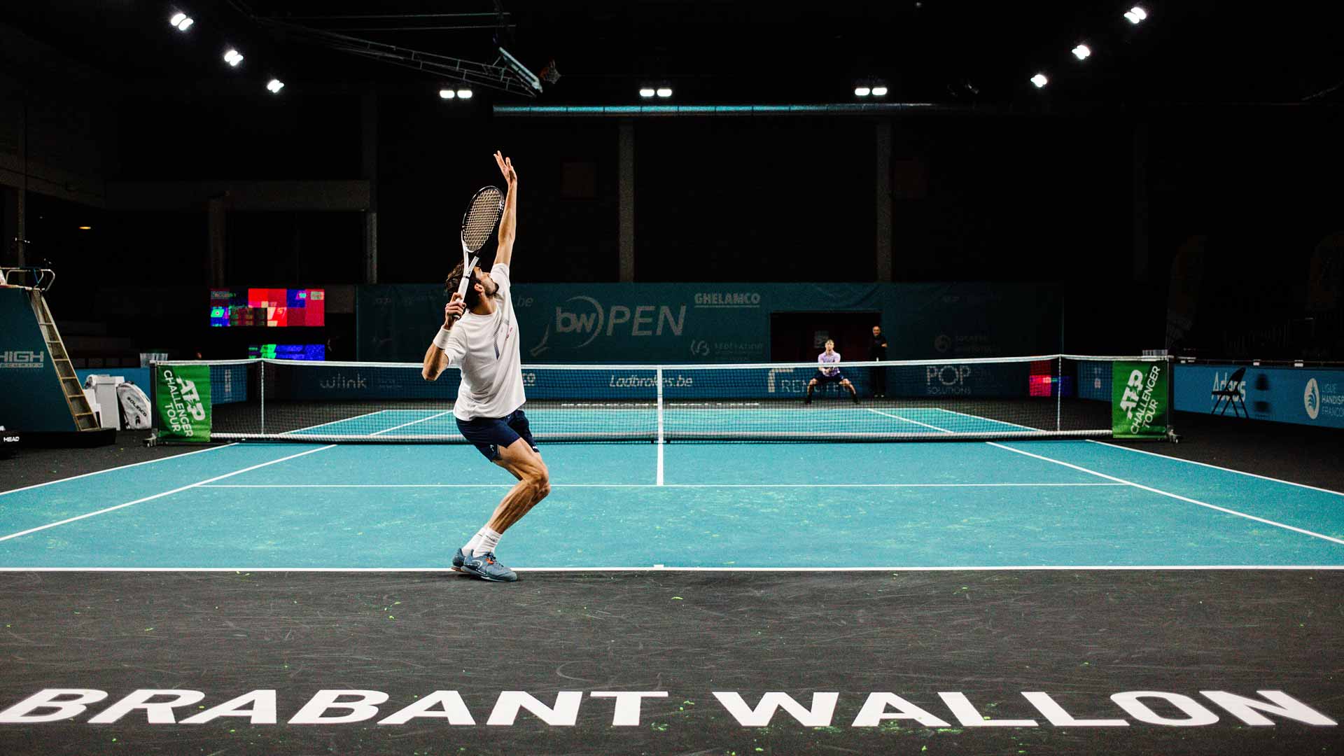 Practice sessions ahead of the 2023 <a href='https://www.atptour.com/en/scores/archive/ottignies-louvain-la-neuve/2837/2024/results'>BW Open</a>.