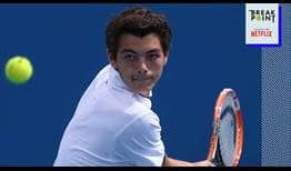 Taylor Fritz met Pete Sampras for the first time in 2015.