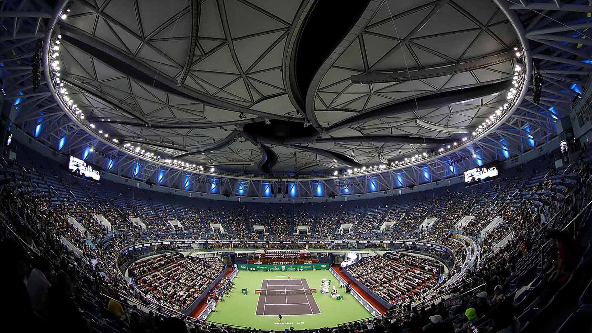 The Rolex Shanghai Masters is held at the Qizhong Forest Sports City Arena.