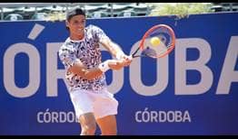 Federico Coria avanzó este martes a la segunda ronda en el Córdoba Open.