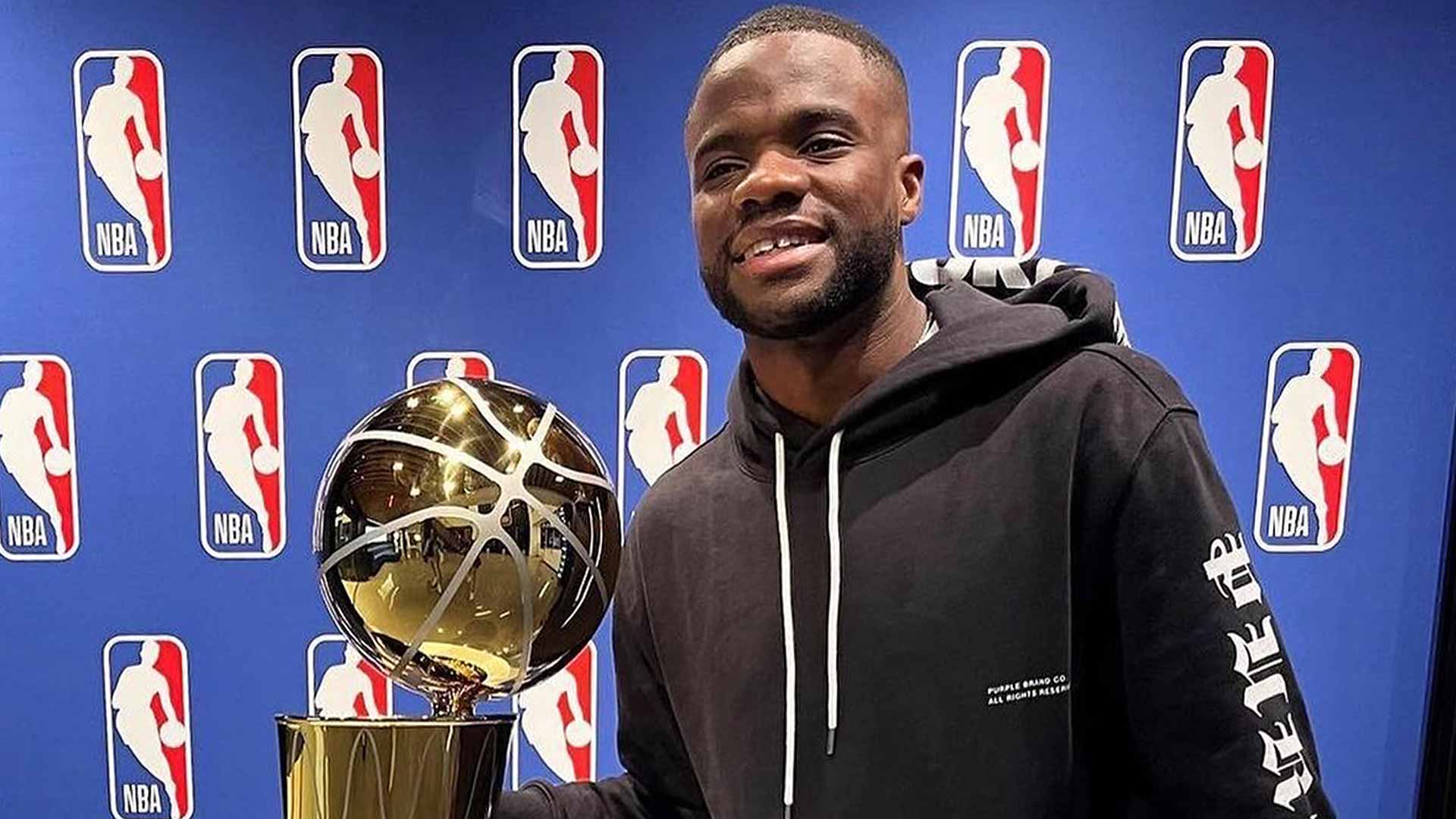 Frances Tiafoe visited the NBA offices during the offseason.