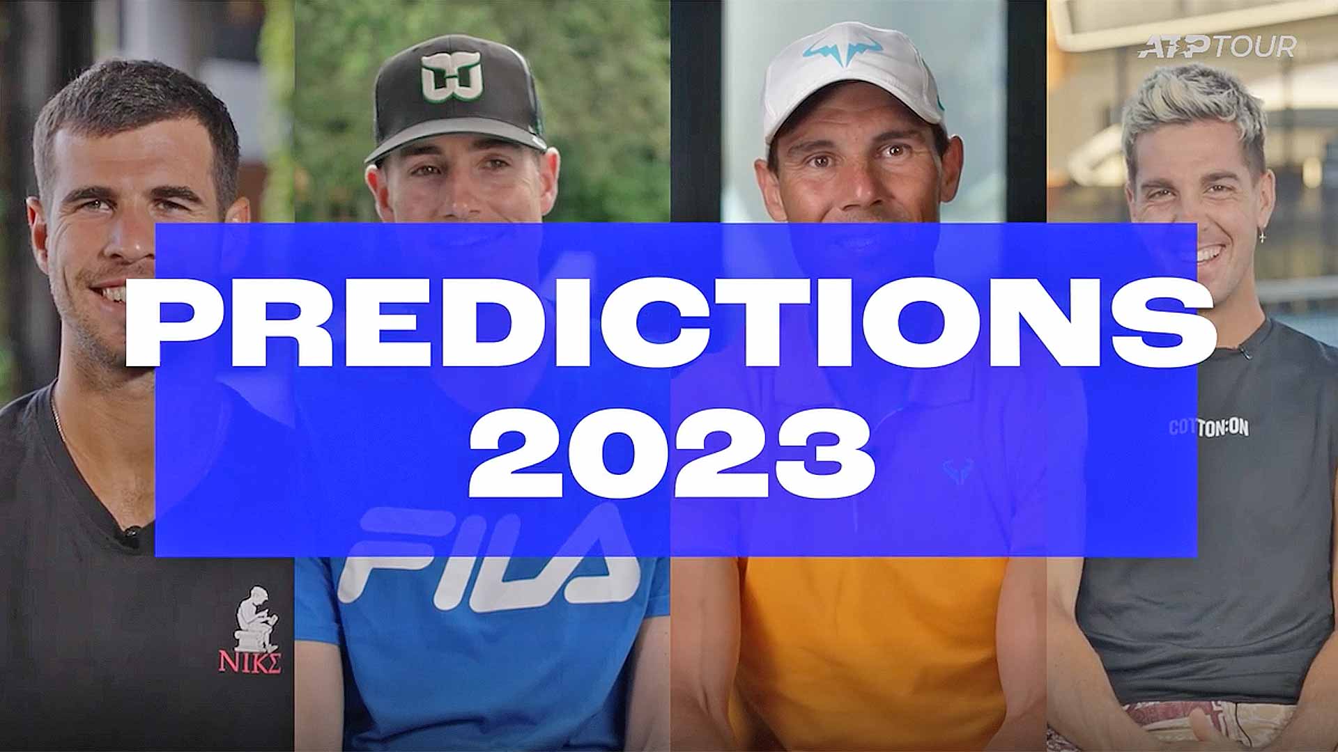 Karen Khachanov, John Isner, Rafael Nadal and Thanasi Kokkinakis are among the stars to make their predictions.