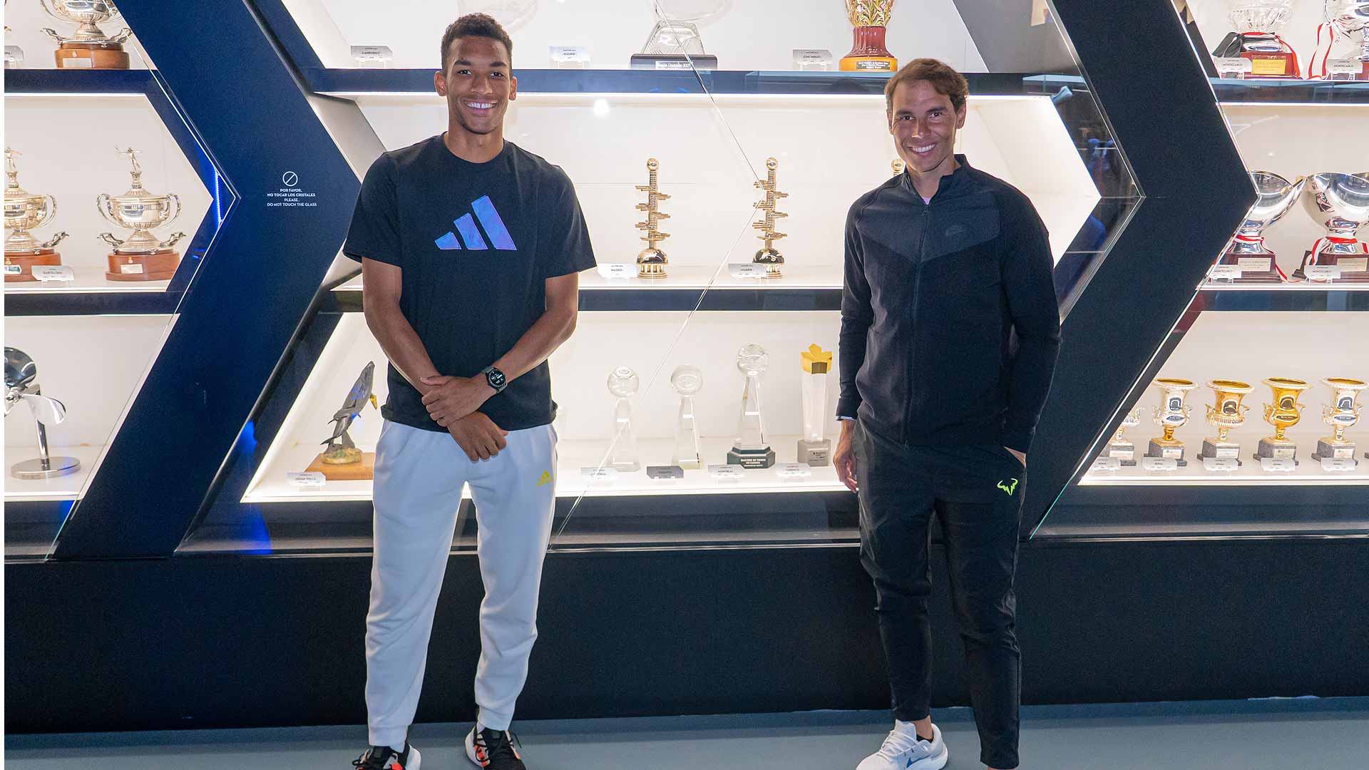 Felix Auger-Aliassime and Rafael Nadal