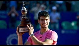 Carlos Alcaraz wins the Argentina Open trophy with the loss of just one set in his tournament debut.