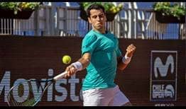 Jaume Munar wins 87 per cent of his first-serve points to eliminate Lorenzo Musetti on Wednesday in Santiago.
