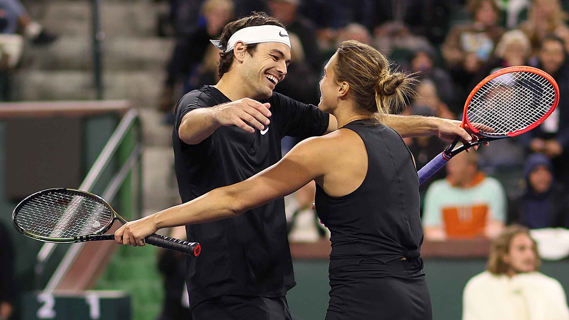 ATP, WTA Stars Unite For Mixed Doubles Exhibition At Indian Wells ATP Tour Tennis