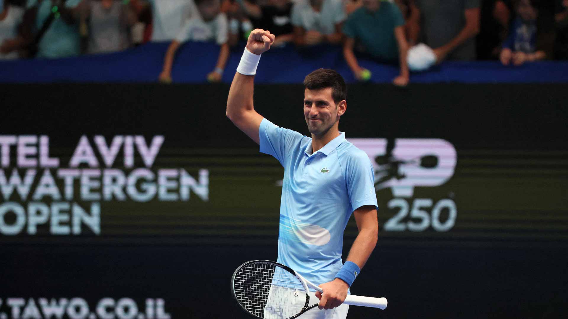 Novak Djokovic triumphed in Tel Aviv in 2022.