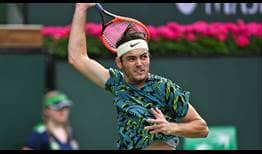 Taylor Fritz defeats Marton Fucsovics in straight sets to reach the Indian Wells quarter-finals.