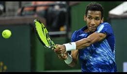 Felix Auger-Aliassime defeats Tommy Paul in a fourth-round thriller on Tuesday at the BNP Paribas Open in Indian Wells.