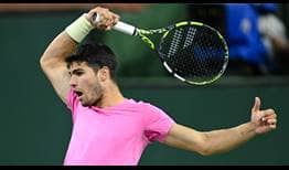 Carlos Alcaraz is chasing his third ATP Masters 1000 title in Indian Wells this week.