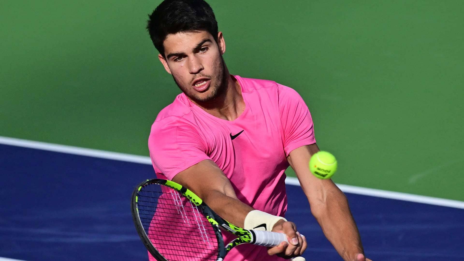 Carlos Alcaraz advanced to his first Indian Wells final with a straight-sets win against Jannik Sinner.