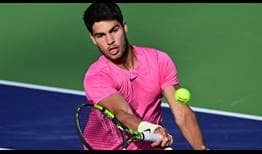 Carlos Alcaraz advanced to his first Indian Wells final with a straight-sets win against Jannik Sinner.