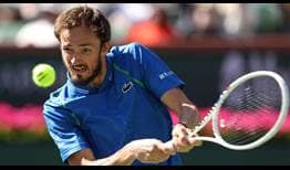 Daniil Medvedev converts on his eighth match point to defeat Frances Tiafoe in the Indian Wells semi-finals.