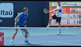 Nicolas Mahut and Austin Krajicek defeat Maximo Gonzalez and Andres Molteni to reach the semi-finals in Miami.
