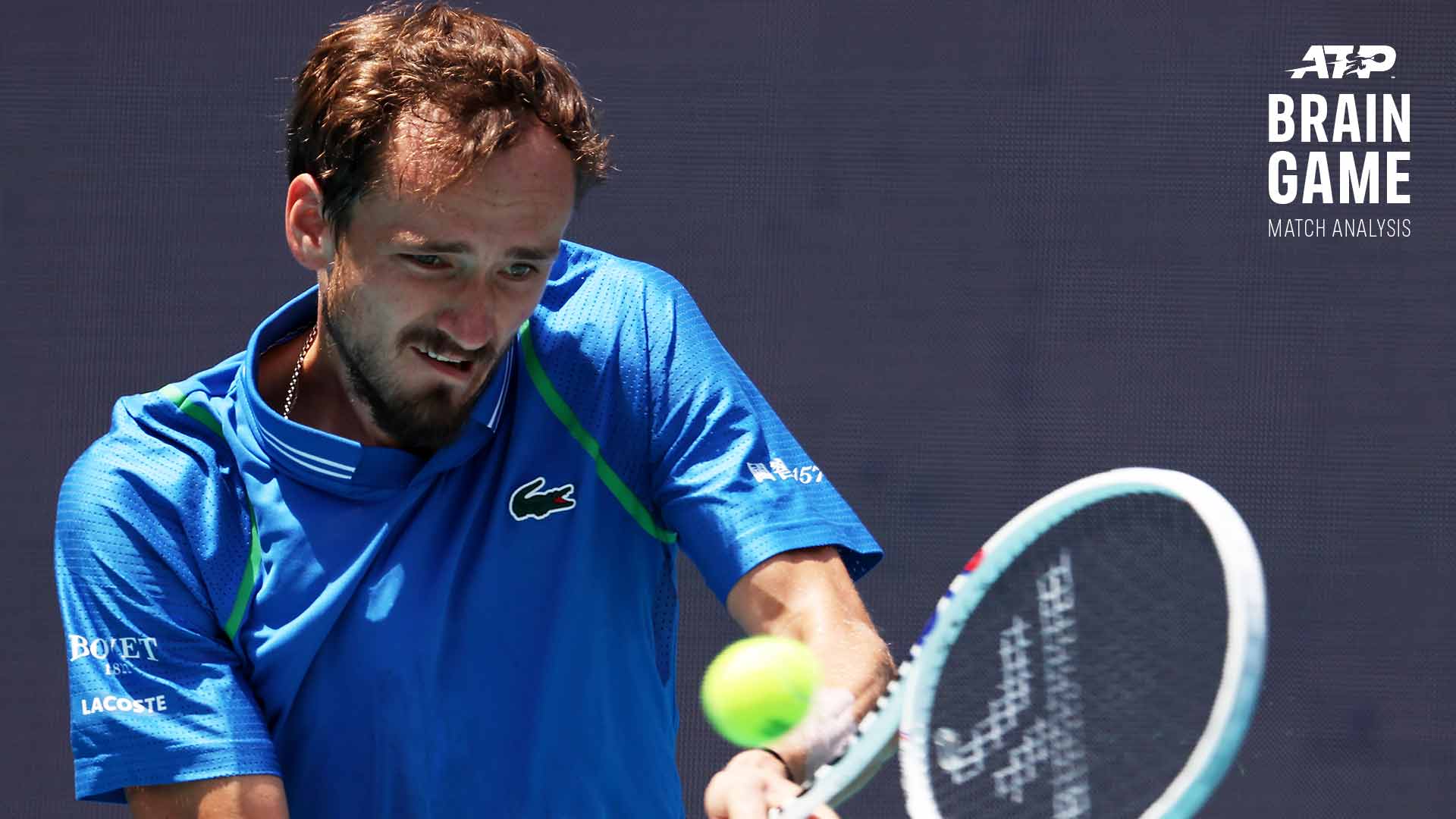 Daniil Medvedev's backhand was at its brilliant best in the Miami Open final.