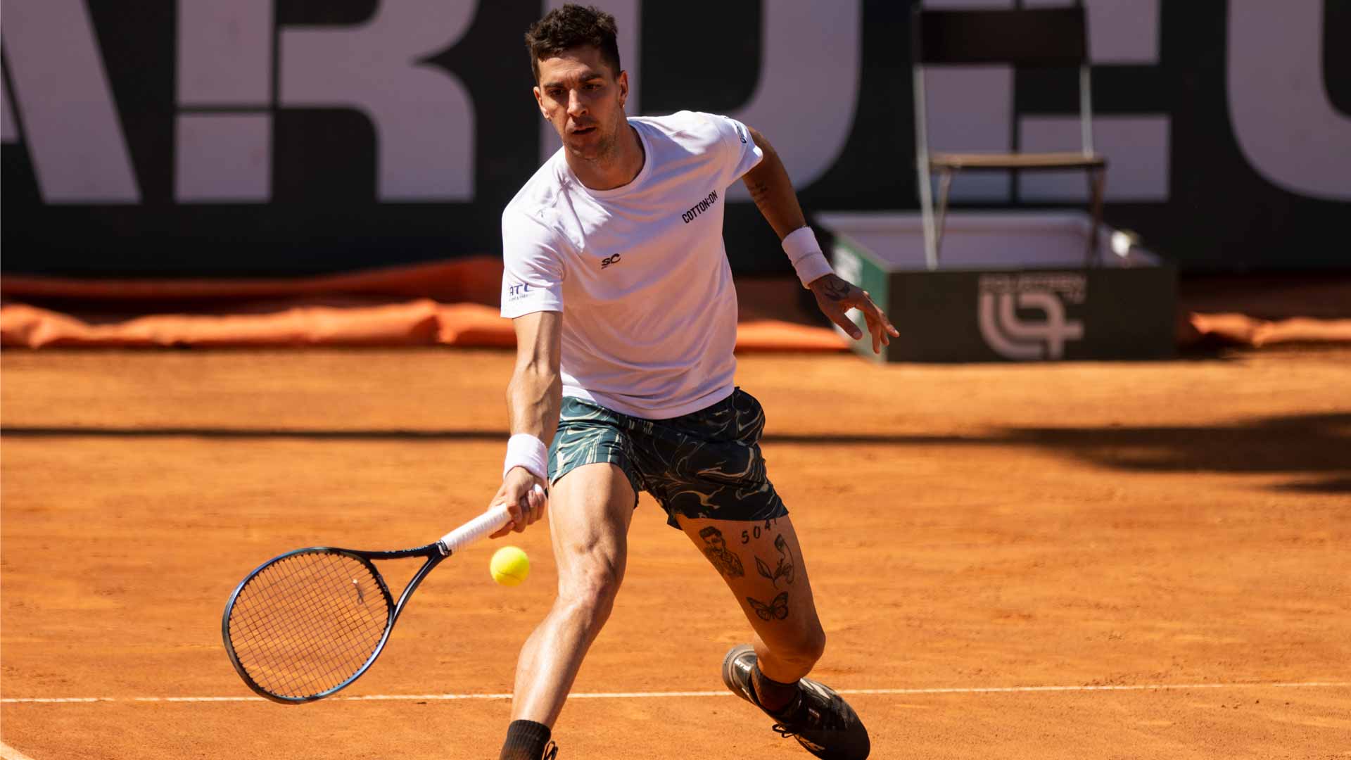 <a href='https://www.atptour.com/en/players/thanasi-kokkinakis/kd46/overview'>Thanasi Kokkinakis</a> in action at the ATP Challenger 175 event in Cagliari.