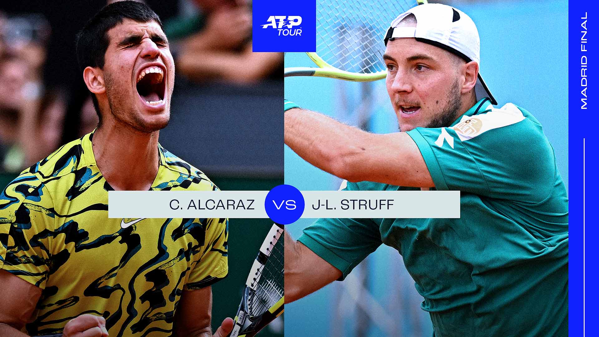 Carlos Alcaraz and Jan-Lennard Struff are locked at 1-1 in their ATP Head2Head series.