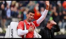 Novak Djokovic falls short of claiming a seventh Rome title.