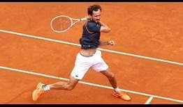Daniil Medvedev persigue su sexta corona ATP Masters 1000 y primera en tierra esta semana en Roma.