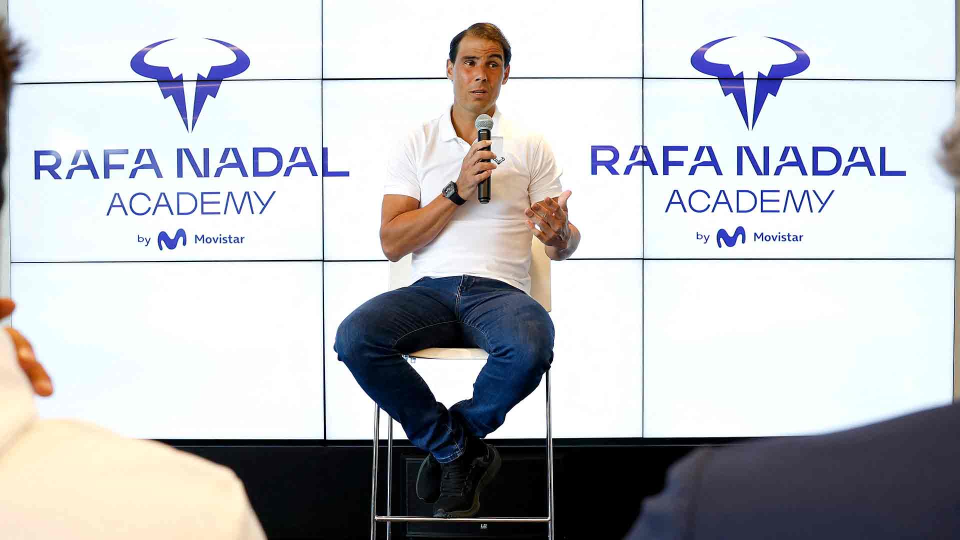 Rafael Nadal durante la conferencia de prensa de este 18 de mayo de 2023, en la que explicó sus planes de futuro.
