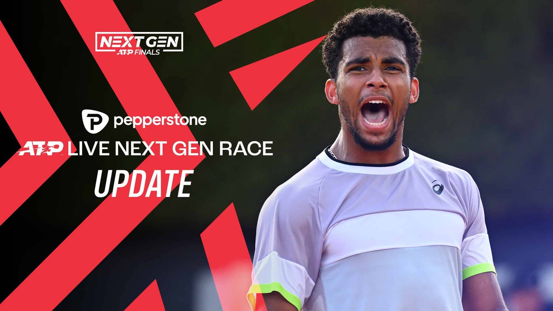 Arthur Fils is currently fifth in the Pepperstone ATP Live Next Gen Race.