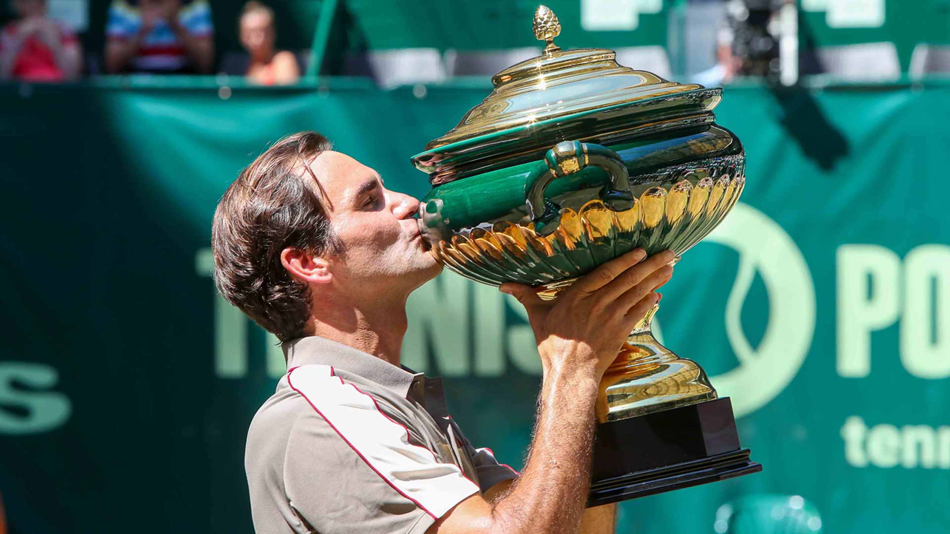 Roger Federer won a record 10 titles in Halle, Germany.