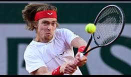 Andrey Rublev defeats Laslo Djere in four sets on Sunday to reach the second round at Roland Garros.