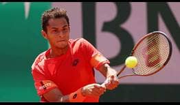 Juan Pablo Varillas disputó este lunes en Roland Garros su tercer partido en un Grand Slam.