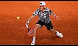 Diego Schwartzman plays Nuno Borges in the second round at Roland Garros.