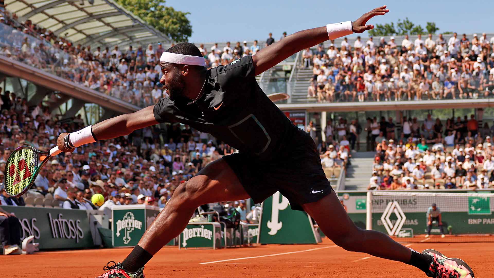 Frances Tiafoe is into the third round at Roland Garros for the first time in eight main draw appearances.