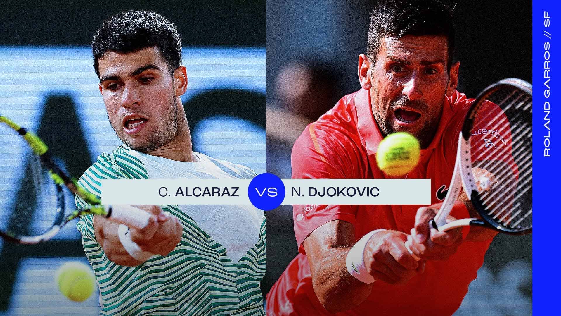 AO VIVO] Acompanhe Alcaraz x Djokovic na semifinal de Roland Garros em  tempo real