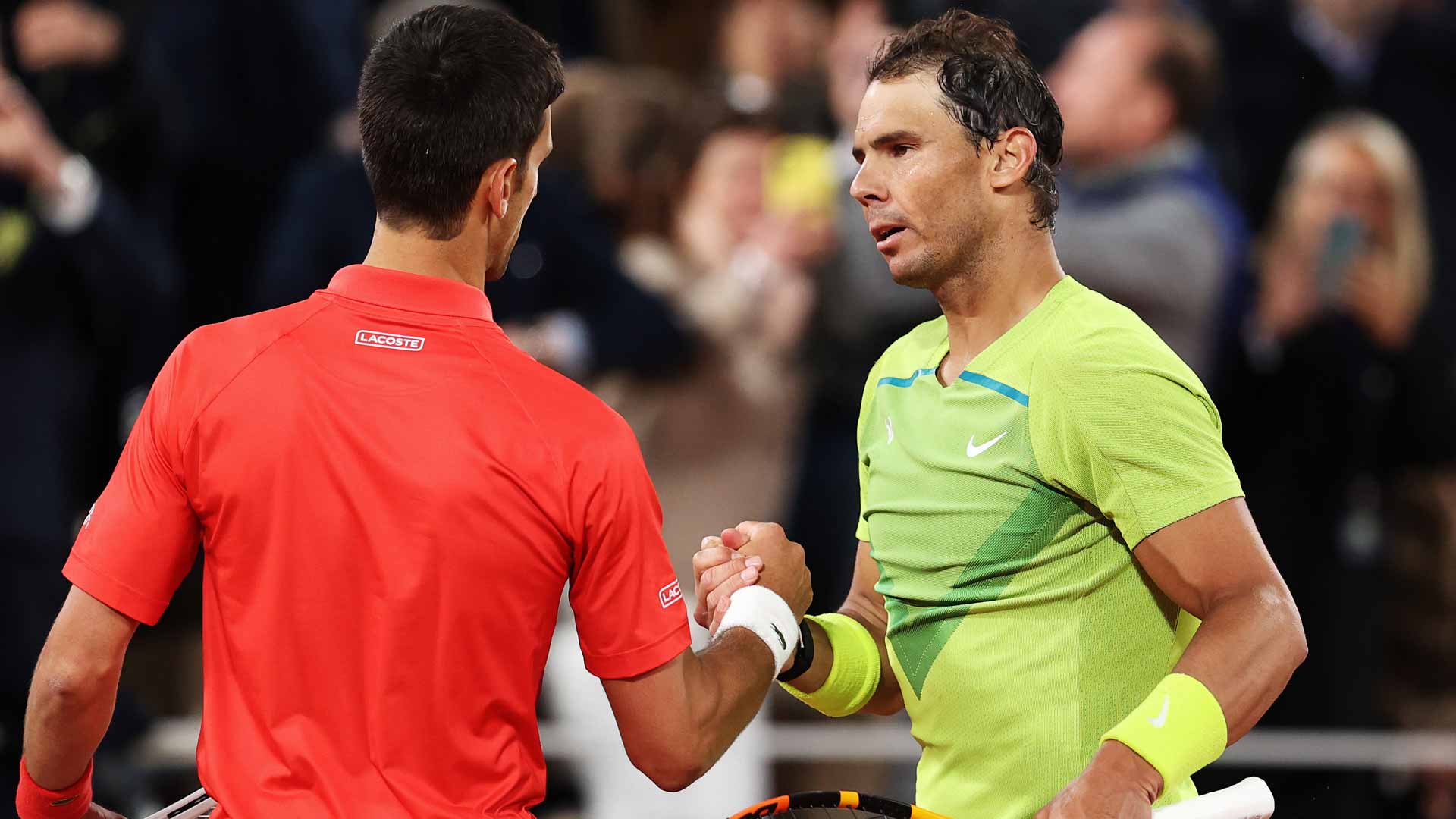 Novak Djokovic and Rafael Nadal have combined to win 55 major titles.