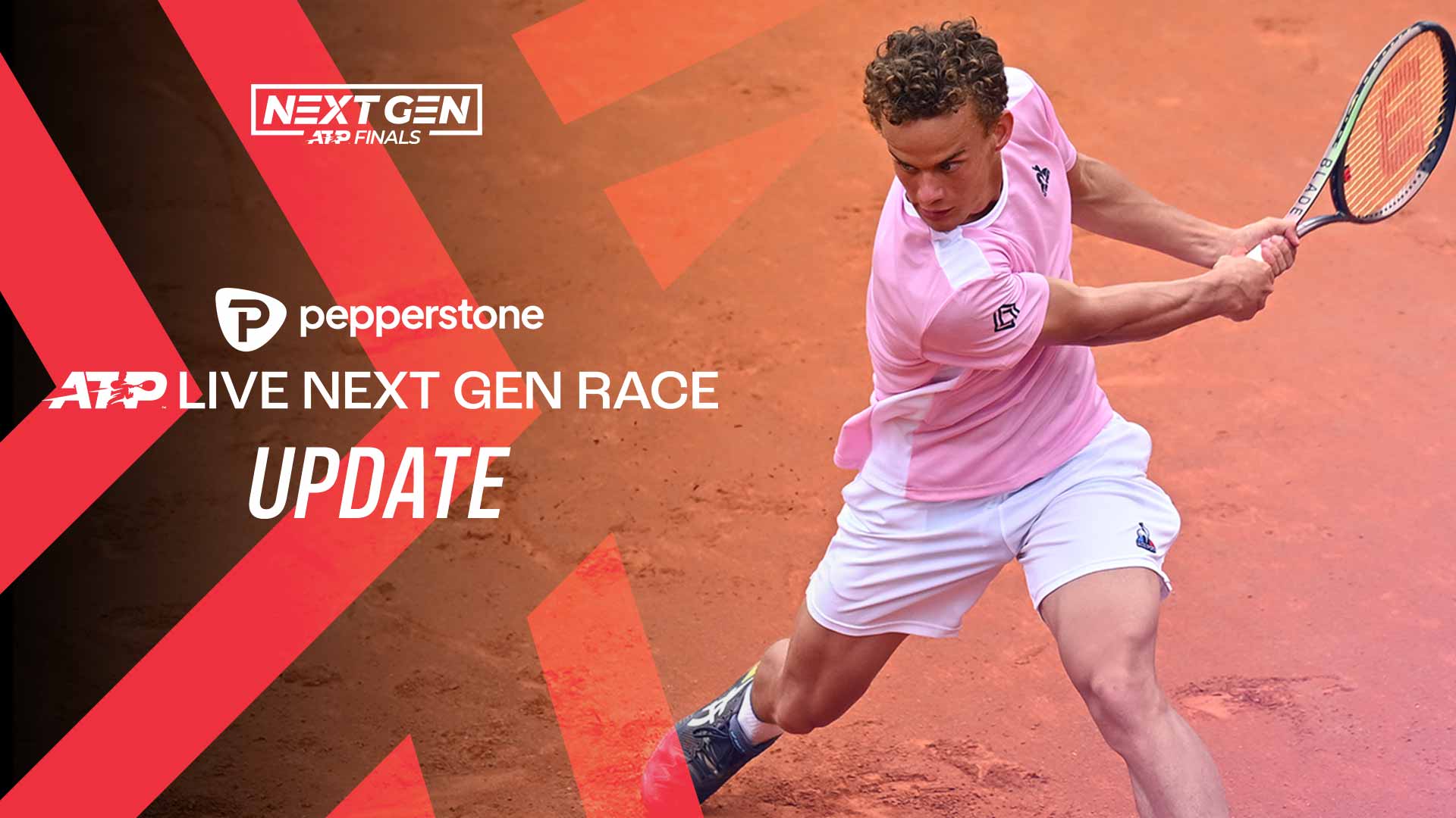 Luca Van Assche is sixth in the Pepperstone ATP Live Next Gen Race.