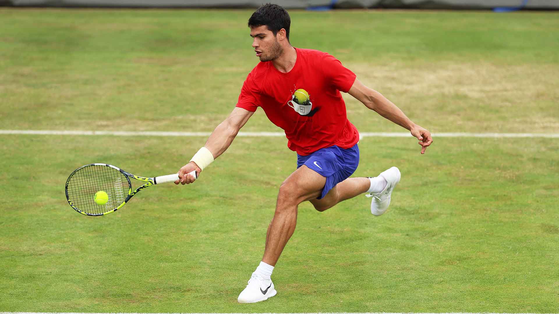 Carlos Alcaraz will face qualifier Arthur Fils in the first round at The Queen's Club.