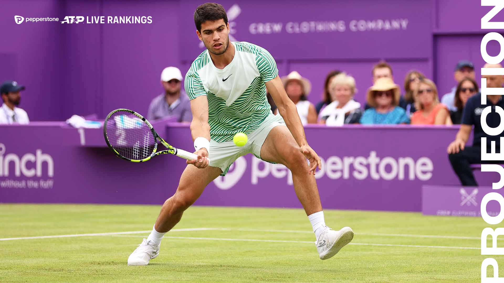 Carlos Alcaraz is trying to win his first grass-court title this week at Queen's Club.
