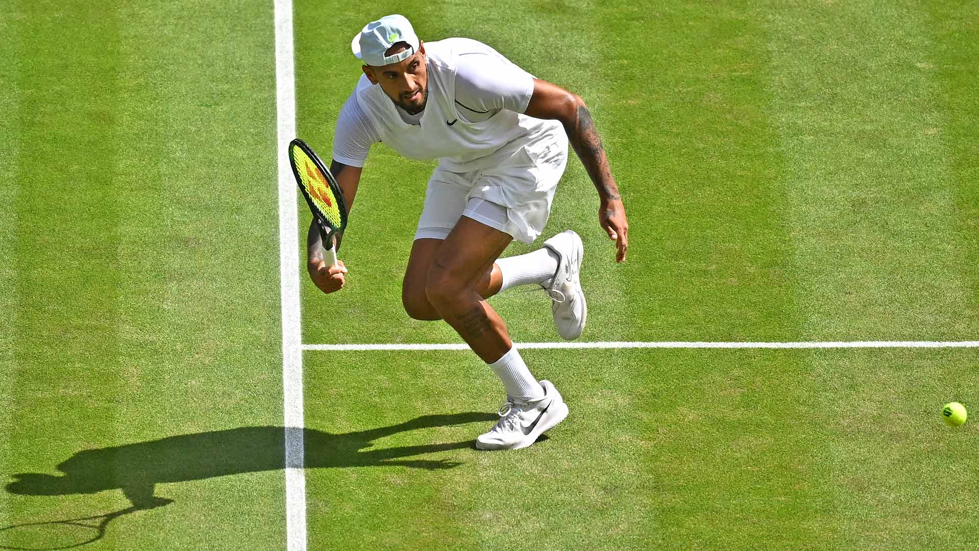 Nick Kyrgios holds a 36-19 record in tour-level matches on grass.