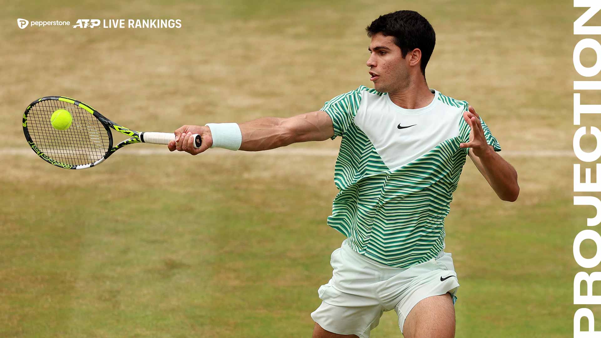 Carlos Alcaraz llega a Wimbledon como el No. 1 del mundo en el Pepperstone ATP Rankings.