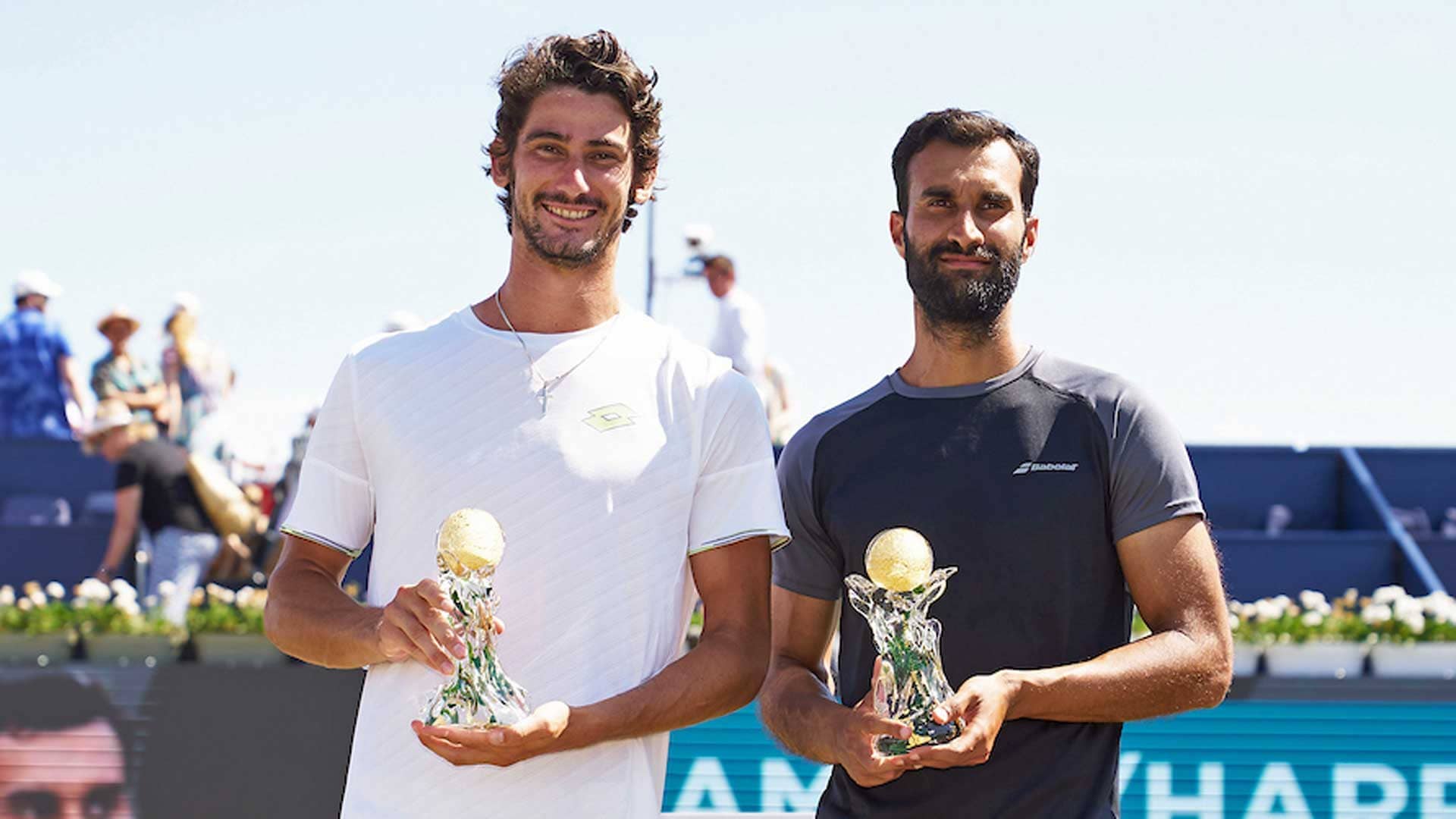 Lloyd Harris and Yuki Bhambri claim the Mallorca title in their team debut.