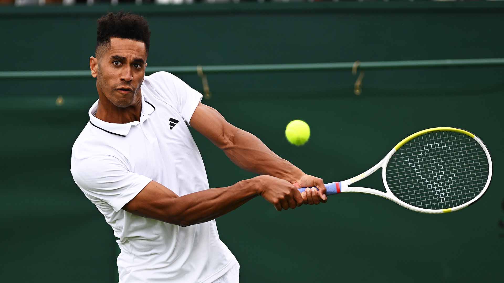Michael Mmoh sees off Felix Auger-Aliassime in four sets.