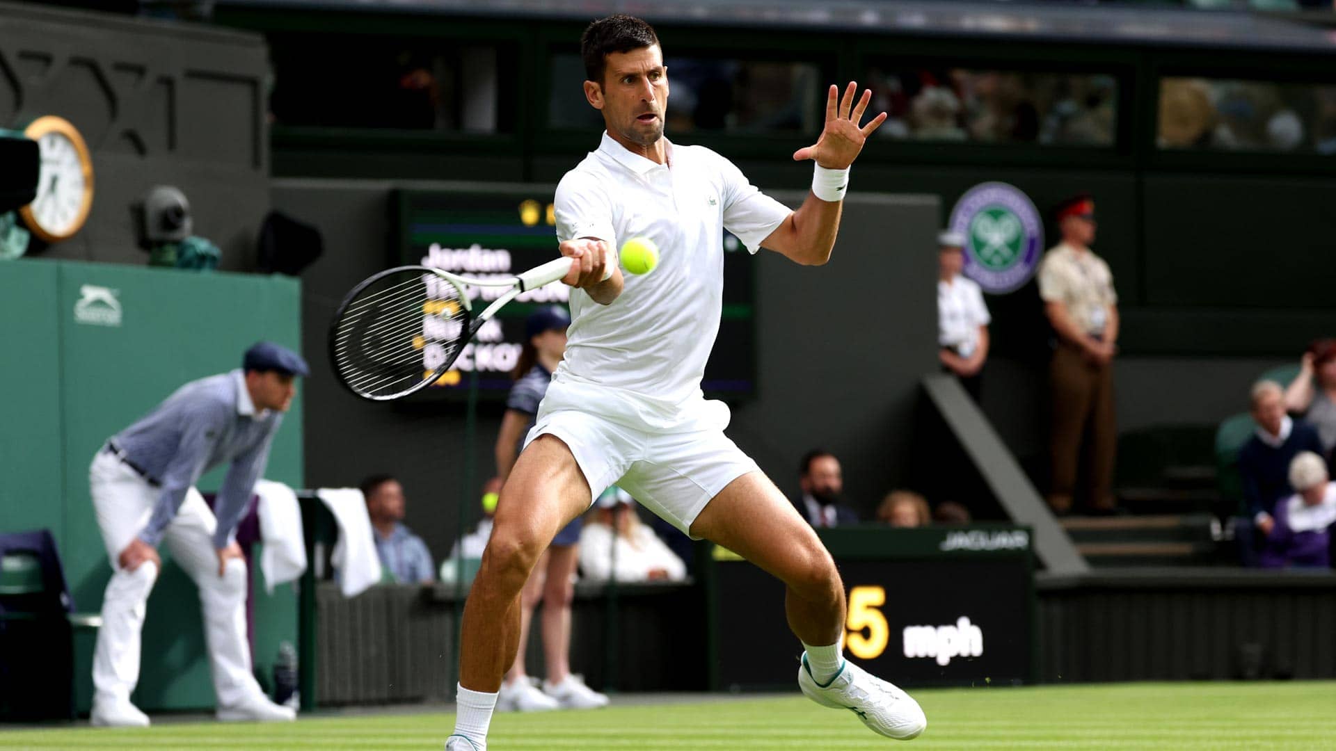Novak Djokovic seeks his eighth Wimbledon men's singles title.