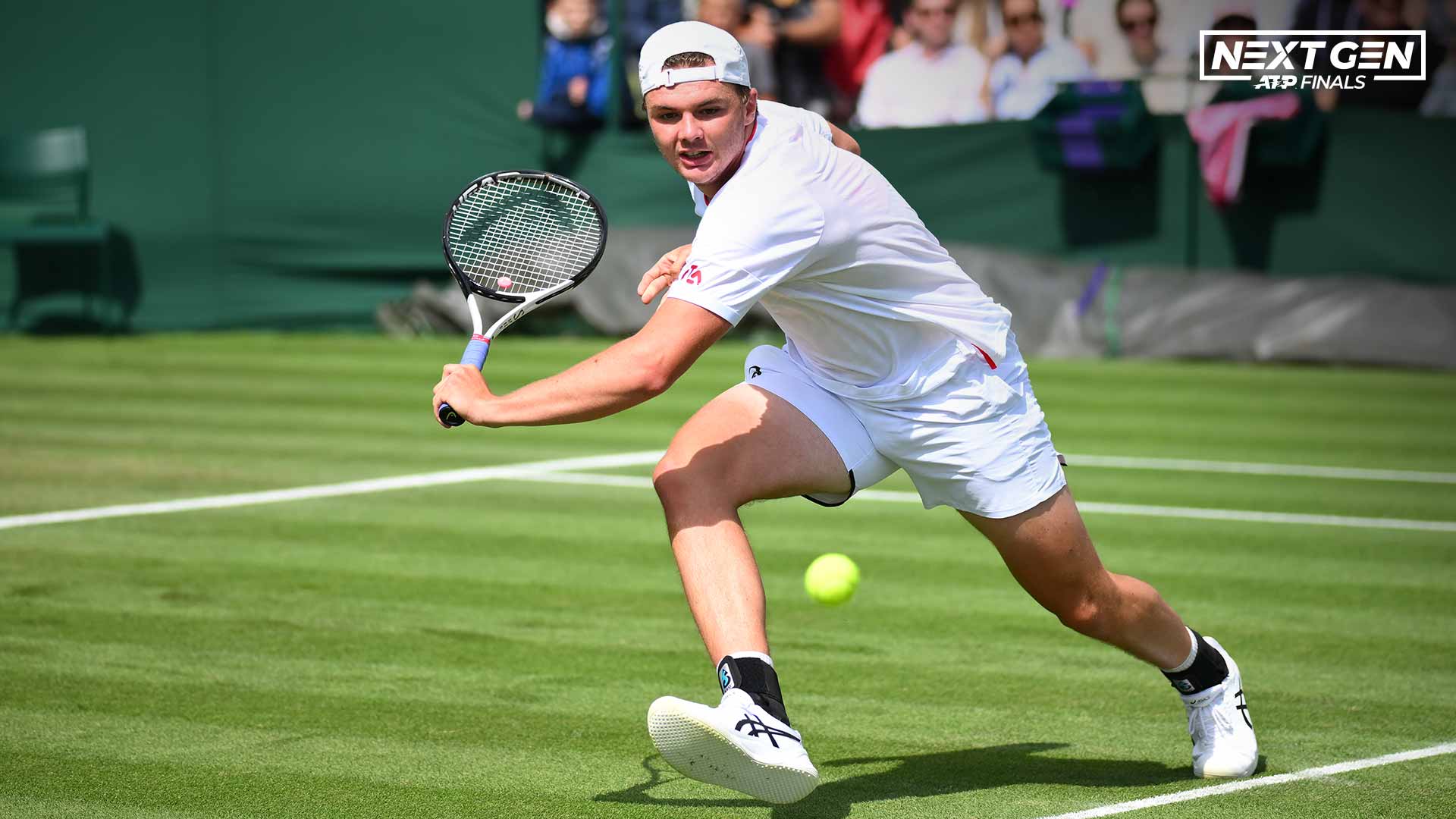 Dominic Stricker earned his first major win on Wednesday at Wimbledon.